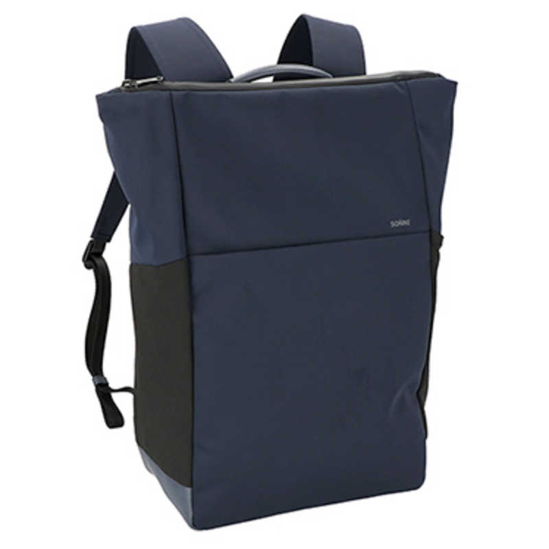 ゾンネ　SONNE BLK ［ 撥水加工 止水ファスナー 14インチノートPC 収納可 通勤 通学 ビジネスバッグ バックパック］ SONNE ネイビー　SO-SOSL003