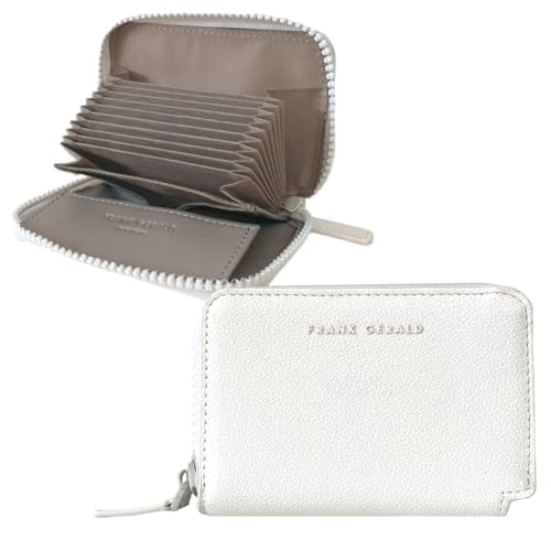 [] 財布 2つ折り 大容量 軽い お札が折れない ミニ財布 じゃばら カードケース 180度 ボックス型 レディース (ホワイト)