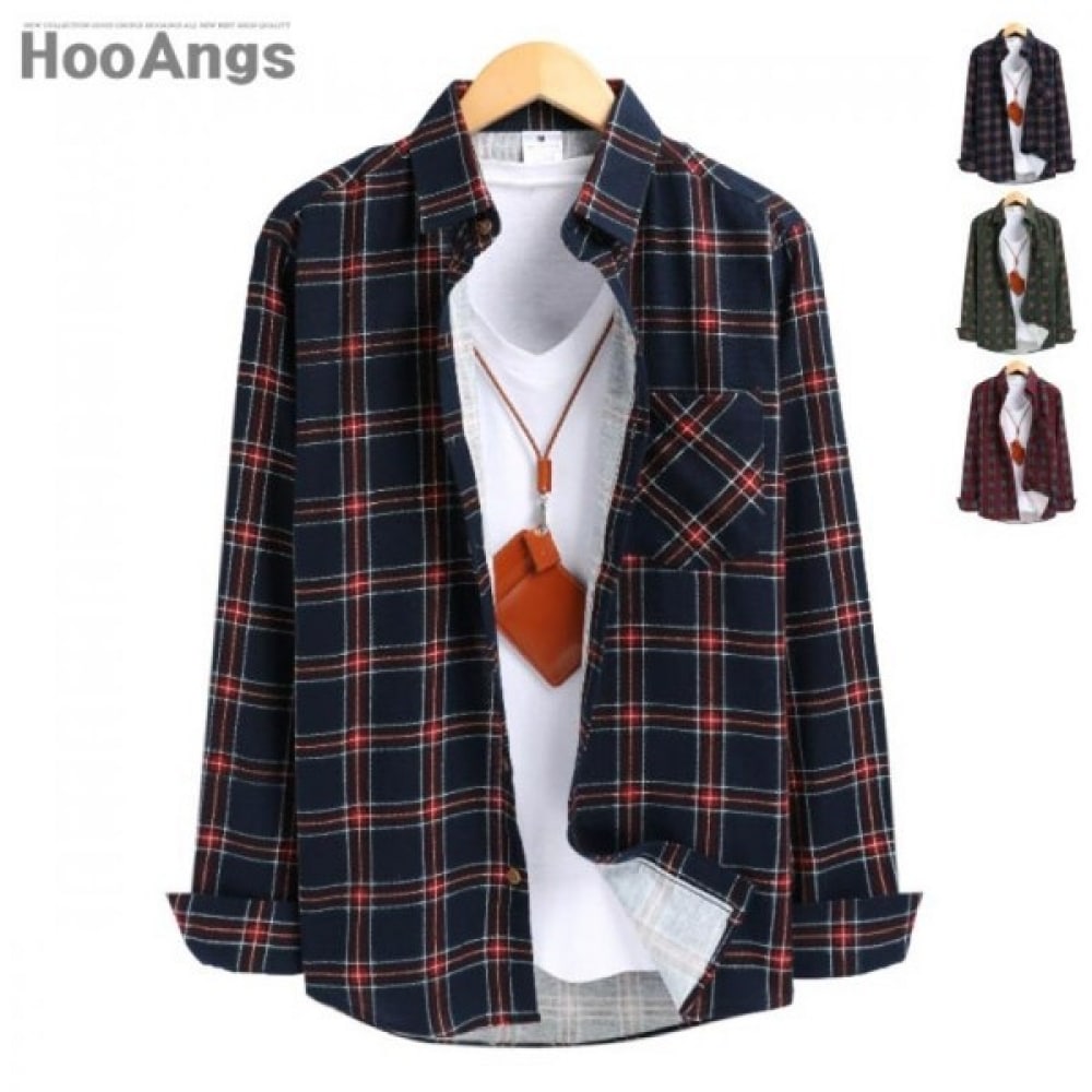 (フアンセ) ロングスリーブ MS003 チェックナンバン SMST0047