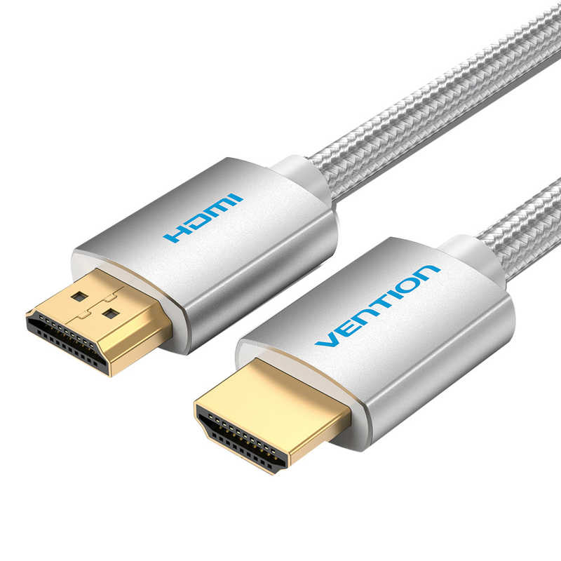 VENTION　10m HDMIケーブル コットン編み メタルタイプ ［10m /HDMIHDMI /スタンダードタイプ /イーサネット対応］ シルバーグレー　AA-0973 5,555円