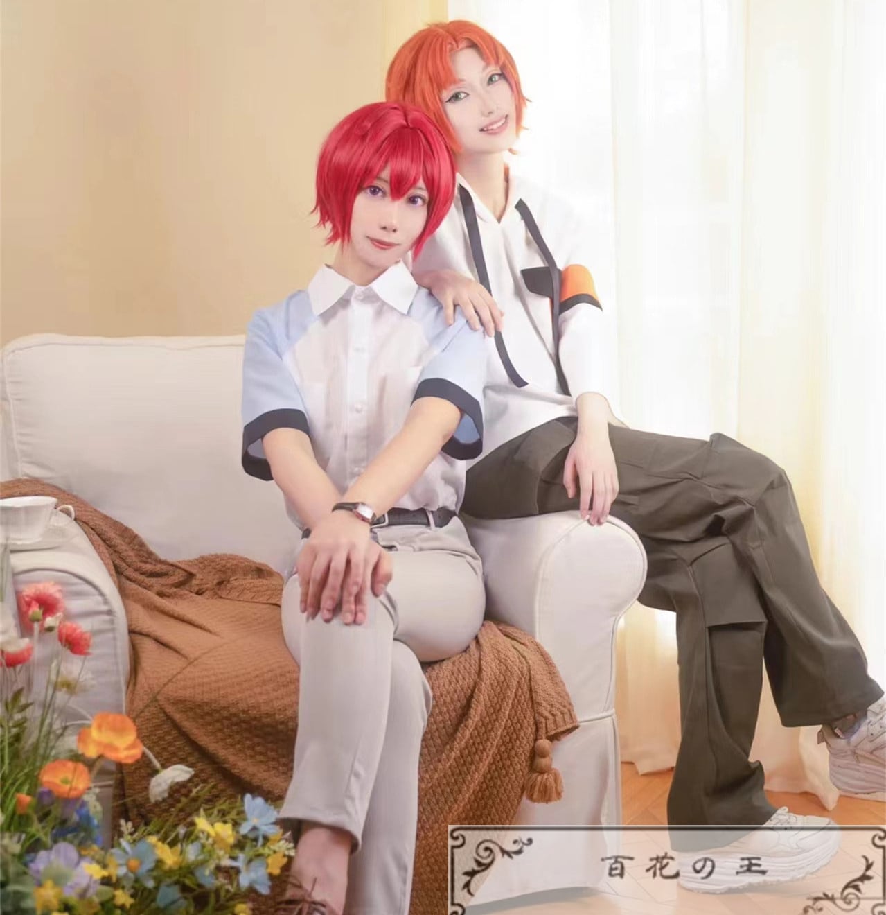 『一部在庫あり』 ES あんさんぶるスターズ カフェシナモン 朱桜司 シャツ 新しい入居人 月永レオ パーカー コスプレ衣装 コスチューム