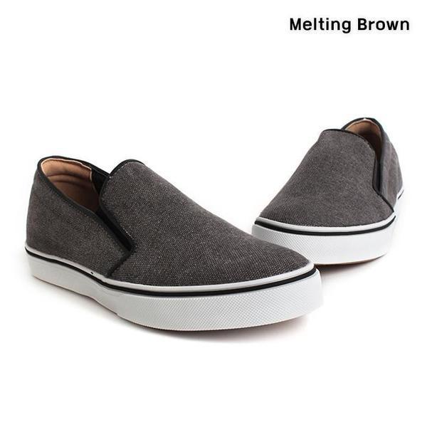 男性カジュアルデイリーキャンバススリッポン2color