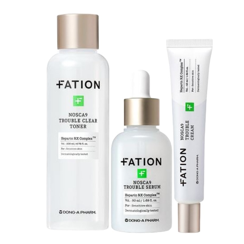 ノースカナイン ニキビケア 3点 セット(トナー200ml+セラム65ml+クリーム45ml) / 韓国 人気 敏感肌 脂性肌 低刺激 ニキビ 赤み 鎮静 スキンケアセット