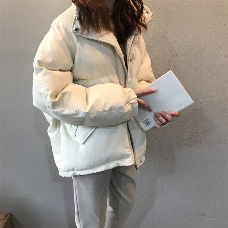 甘い 初恋の感じ ヤングスタイル コットン ゆったりする 暖かい 厚手 コート