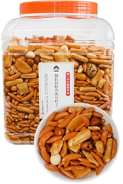 他サイト： 訳あり 大容量 【 割れ 柿ピー・おかき ミックス 】わけあり 豆菓子 (柿の種 かきのたね/おせんべい) 酒のつまみ にも 千成商会 [ つまみ蔵 ] 割れお好みミックス 1.7kgの商品画像