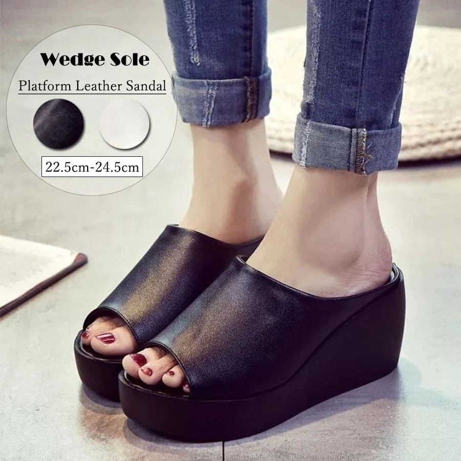 每日更新厚底サンダル レディース ウェッジソール ミュールサンダル オープントゥ 歩きやすい 靴3905