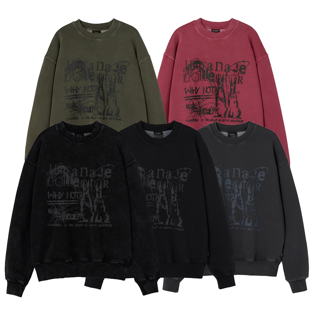 COLLECTOR ピグメント オーバーサイズ スウェット (5色)