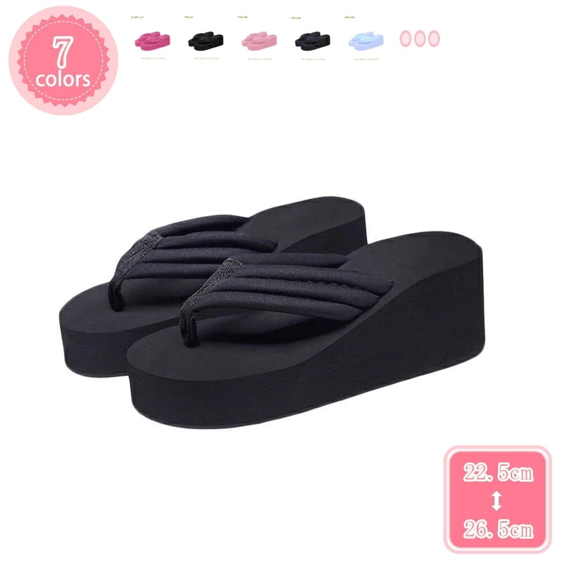 300円OFFクーポン サンダル 厚底 レディース ビーチサンダル 歩きやすい ビジューサンダル 痛くない おしゃれ かわいい カジュアル シンプル 黒 白 滑り止め 疲れない 夏 脱げない ヒール