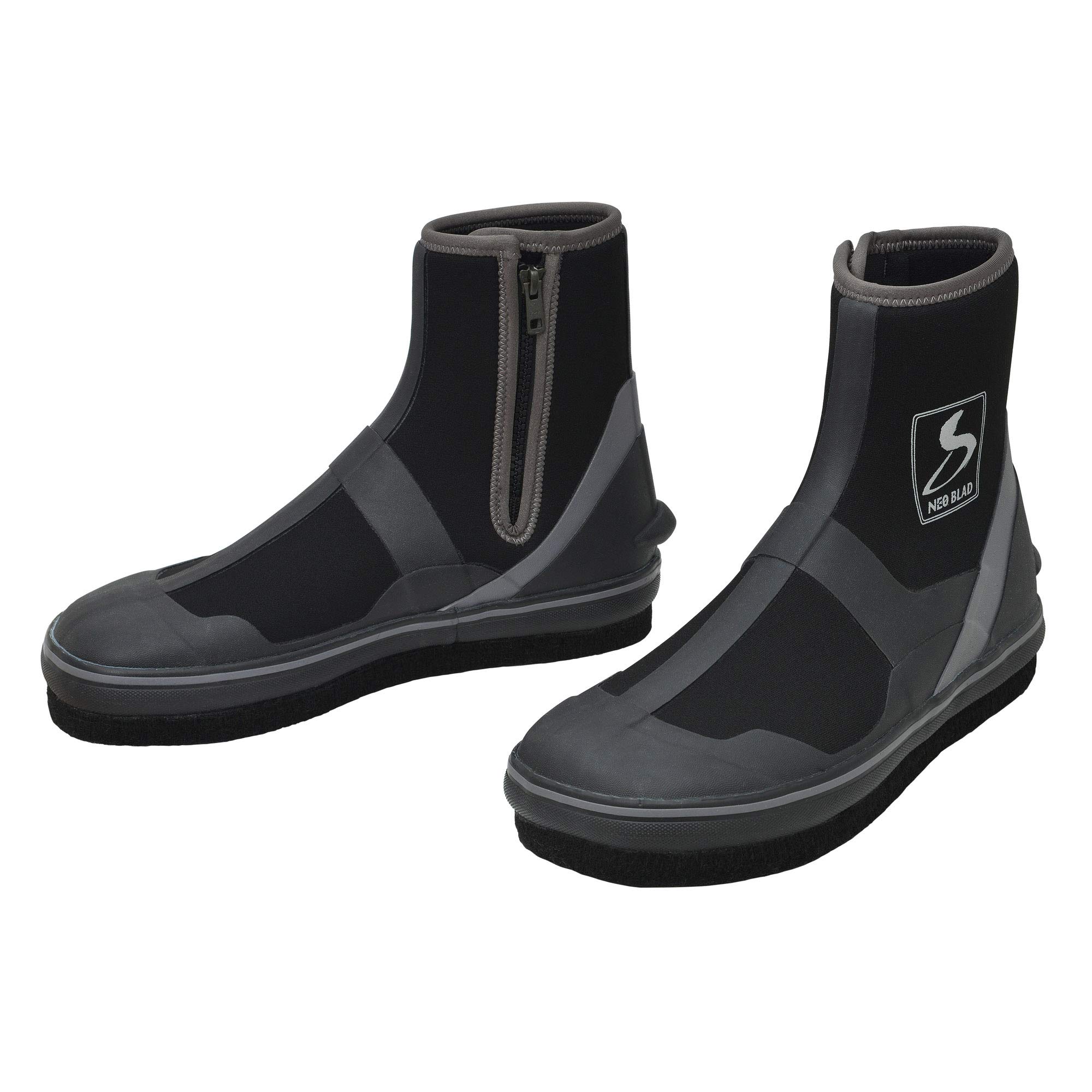 シモツケ(Shimotsuke) SZ-414CW NEB ライトシューズSTD CW 中丸 ブラック×シルバー