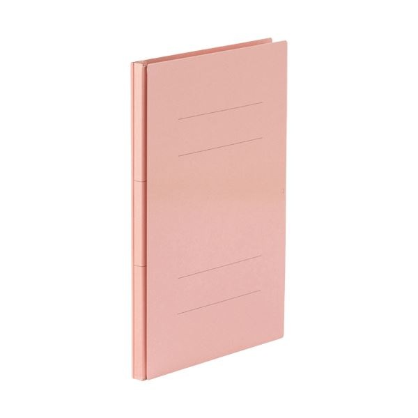 TANOSEE 背幅伸縮フラットファイル（PPラミ表紙）A4タテ 1000枚収容 背幅18118mm ピンク 1セット（50冊）