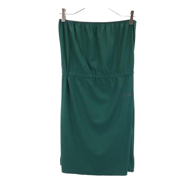 ベアトップ チュニック M 緑 ワンピース レディース