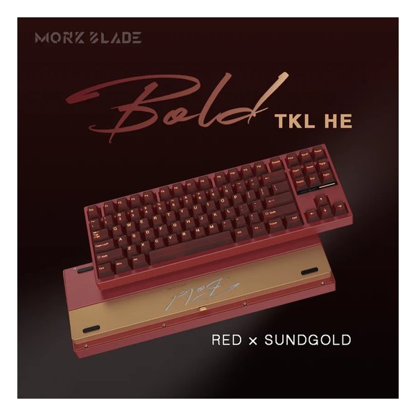 ラピッドトリガー キーボード SCARLET/SANDGOLD レッド/サンドゴールド MORK-BLADE-TKL-RD 24,210円