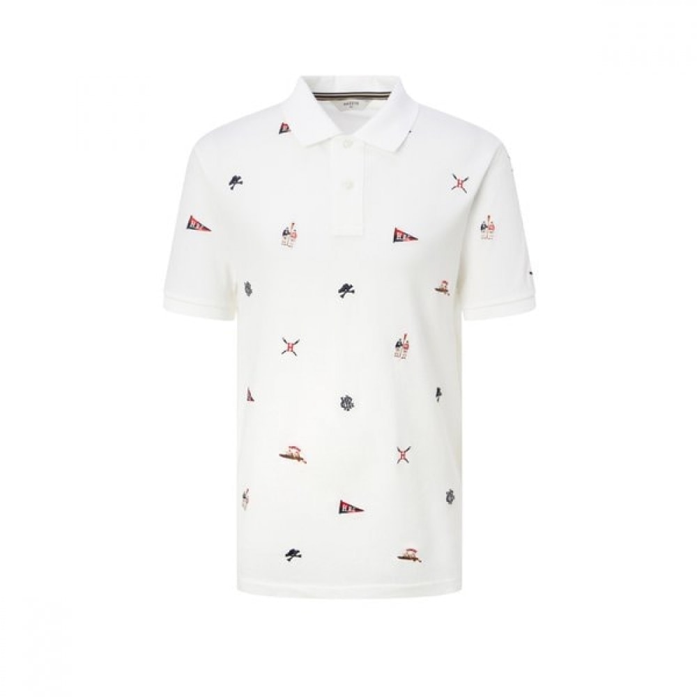 [25SS] [ローイングクラブ] ホワイトエンブロイダリーピケ T シャツ HZTS5B051WT