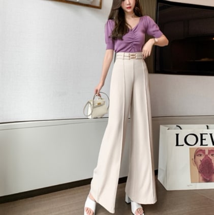 ワイドパンツ パンツ ロング丈 ワイド 綿 爽やか 大人スタイル フォーマル かわいい 大人可愛い きれいめ シンプル 大人 上品 おしゃれ かっこいい レトロ アジアン 大人可愛い 大人女子 クール