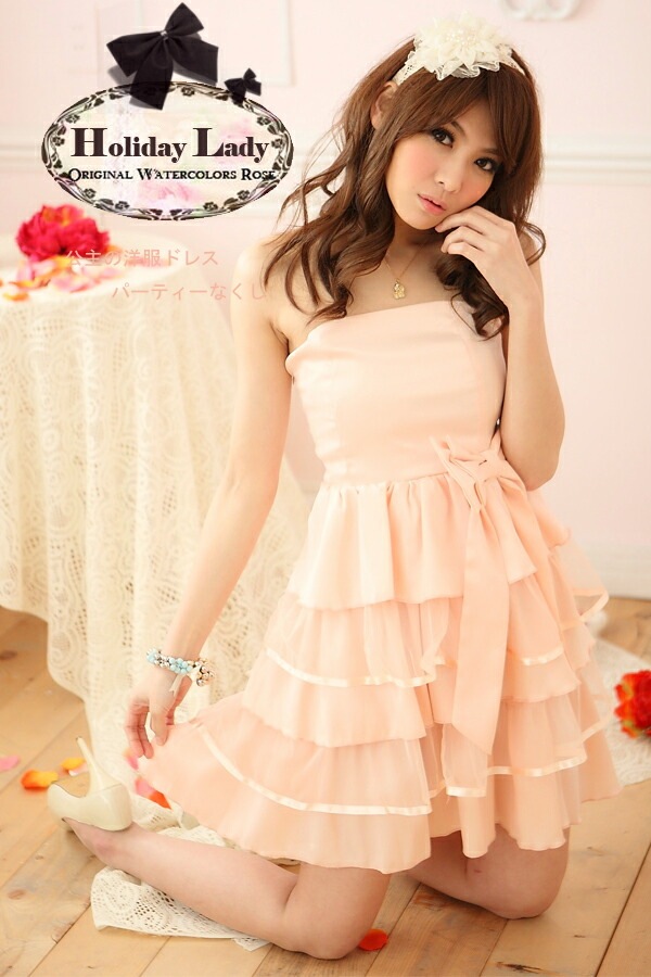 (春物新作)フリルピンクのプレミアムドレス ワンピース 0457/スリーブレディース新作ワンピチュニックレギパン結婚式 ワンピ等 / /あす楽対応/春 プレゼント 花粉 新生 5,442円