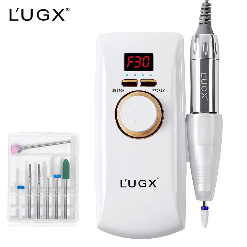 LUGX ネイルマシン 充電式 30000RPM ネイルオフマシーン 電動ネイルマシン プロ ネイルドリル 甘皮処理 電動 ネイルマシーン 自宅サロ