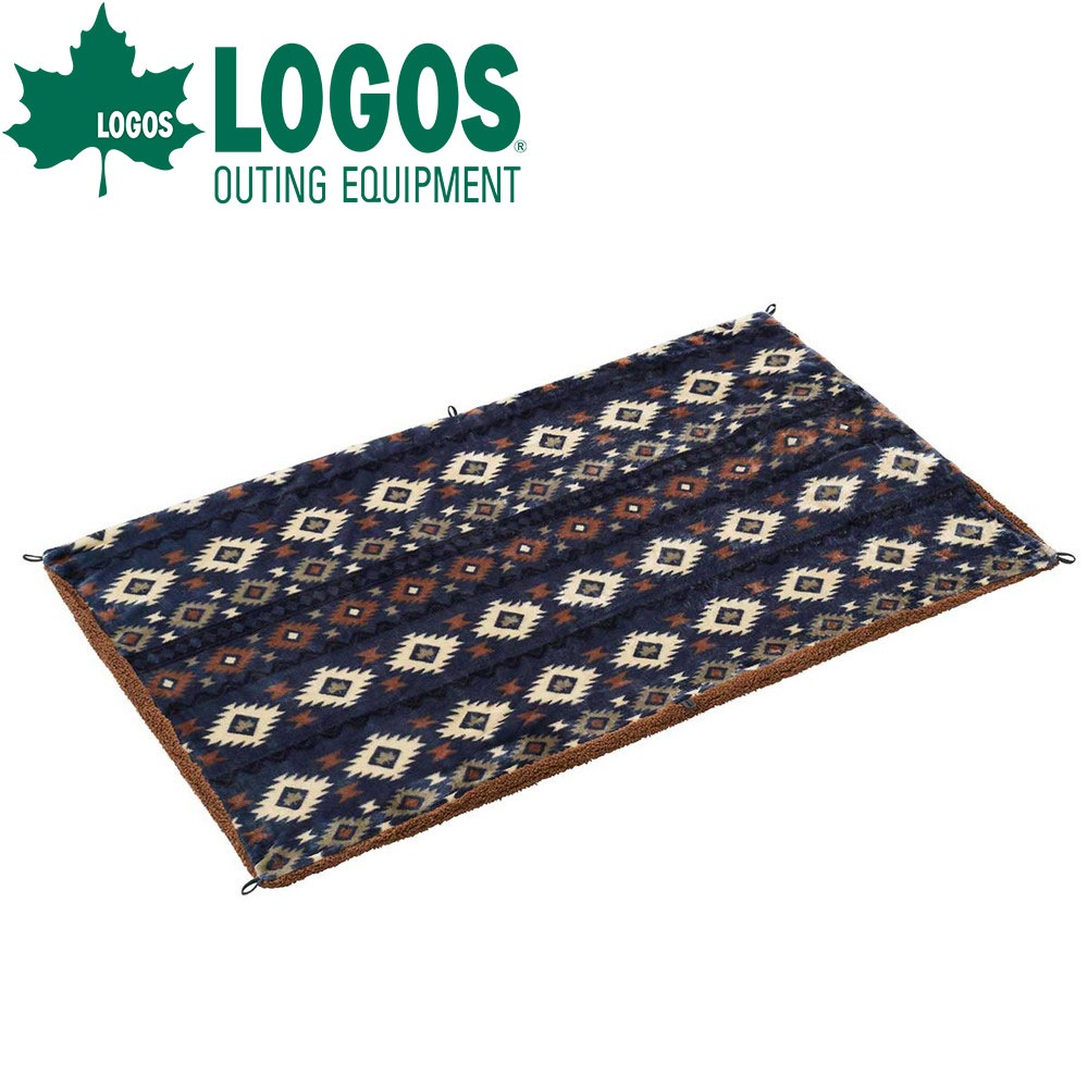ロゴス LOGOS ボア＆フリースクッションブランケット ブルー 膝掛け ボア フリース クッション ラグ マット インナーマット テントマット キャンピングマット アウトドアマット キャンプマット 5,301円