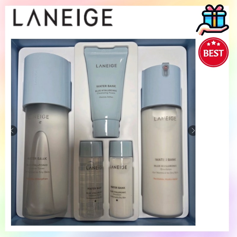 [メガ割セット] ウォーターバンク ブルーヒアルロニックトナー+乳液 基礎2種セット+ 追加贈呈 乾燥肌用 混合肌 脂性肌用 基礎化粧品