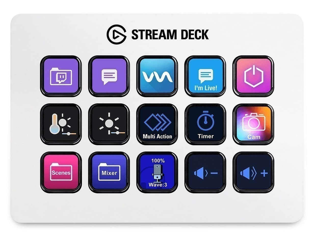 STREAM DECK MK.2 10GBA9911-JP [ホワイト]有線のショートカットキーボード