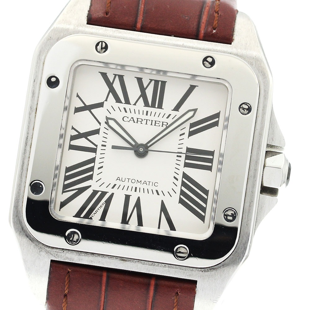 カルティエ CARTIER W20076X8 サントスガルべ LM 自動巻き メンズ 良品 _891732【中古】 269,190円