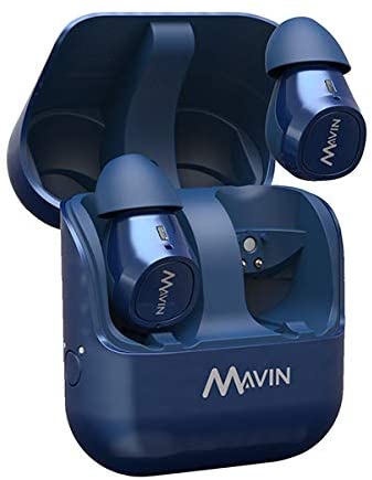 完全　ワイヤレスイヤホン Mavin Air-X (ブルー）