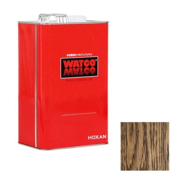 HOXAN ワトコオイル W－10 3．6L エボニー 資材 塗料 ニス ホビー塗料