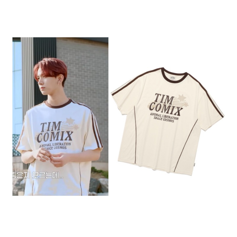 [ENHYPEN, BOYNEXTDOOR, fromis_9 着用] 【TIMCOMIX】COSMIC STAR RAGLAN SS / Tシャツ / ビッグサイズ / ユニセックス