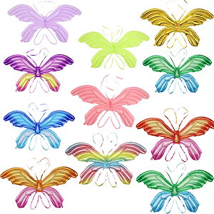 新作 蝶の羽 アルミフィルム風船 天使の羽 誕生日 アレンジメント こども祭り デコレーション 床押し おもちゃ 風船