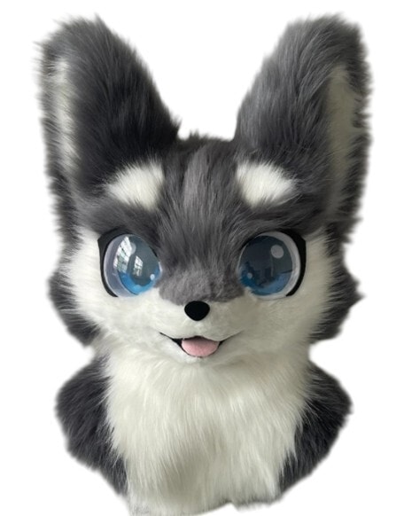 着ぐるみヘッド 犬 Cタイプ 大きめ 身長170ー185cm 全頭ヘッド ケモノ マスク ファースーツ ぬいぐるみ コスプレ コスチューム