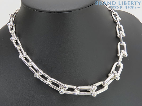 新品仕上げティファニーハードウェアグラジュエイテッドリンクネックレススターリングシルバーペンダントシルバー925AG925