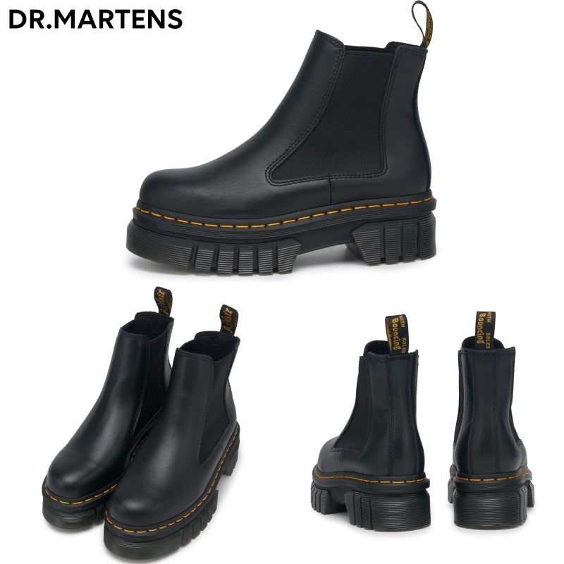 [DR.MARTENS] ドクターマーチン AUDRICK 厚底 チェルシー ブーツ BLACK