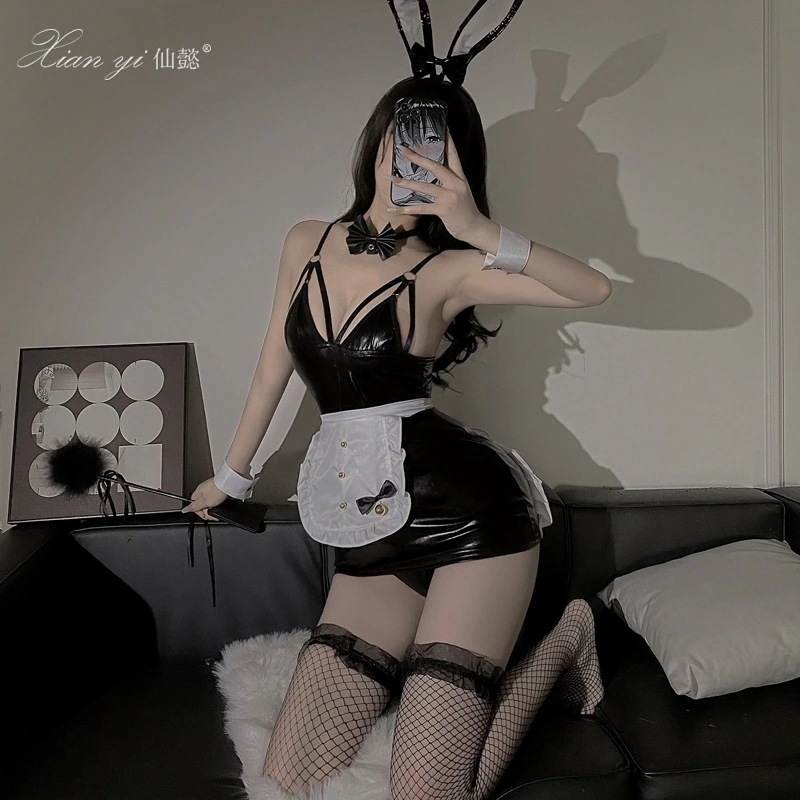 コスプレ ハロウィン二次コスウサギ少女セクシー誘惑タイトメイド制服