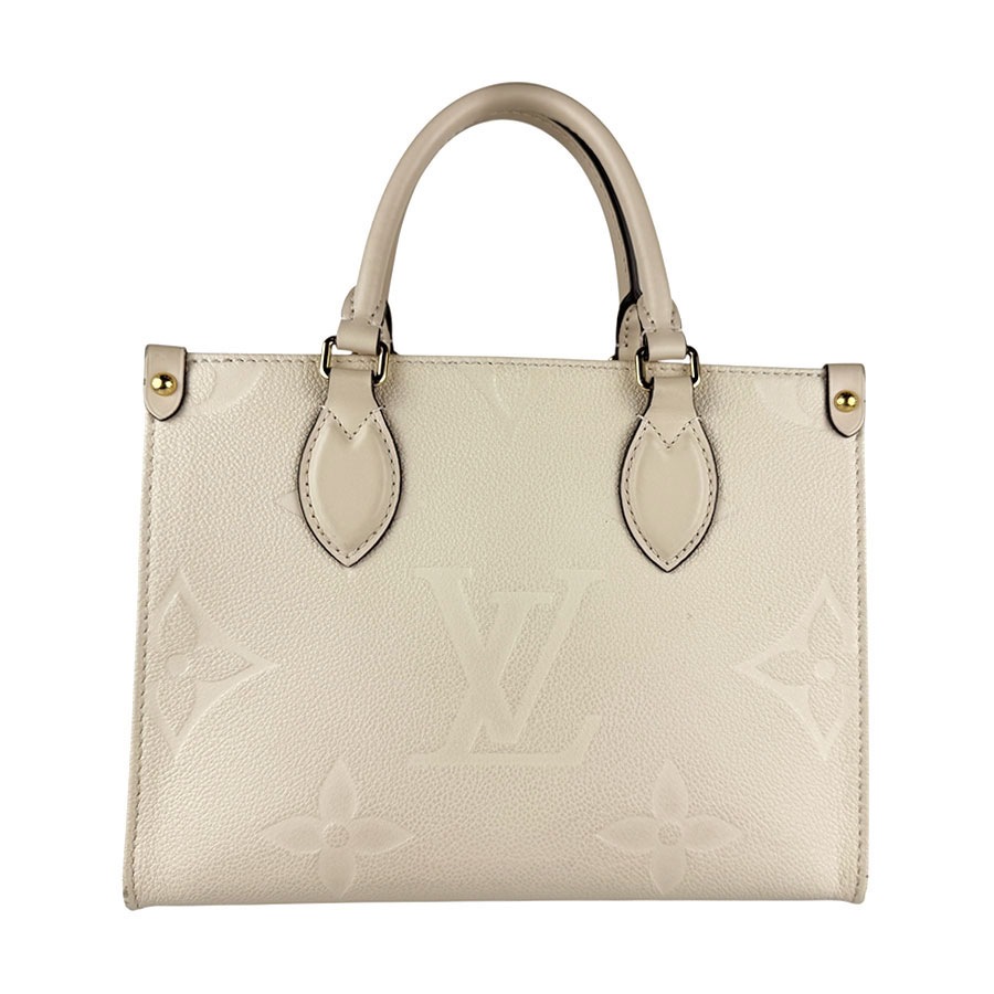 ルイ ヴィトン LOUIS VUITTON ハンドバッグ ショルダーバッグ モノグラム アンプラント オンザゴーPM モノグラムアンプラント クレーム レディース M46569 z6421