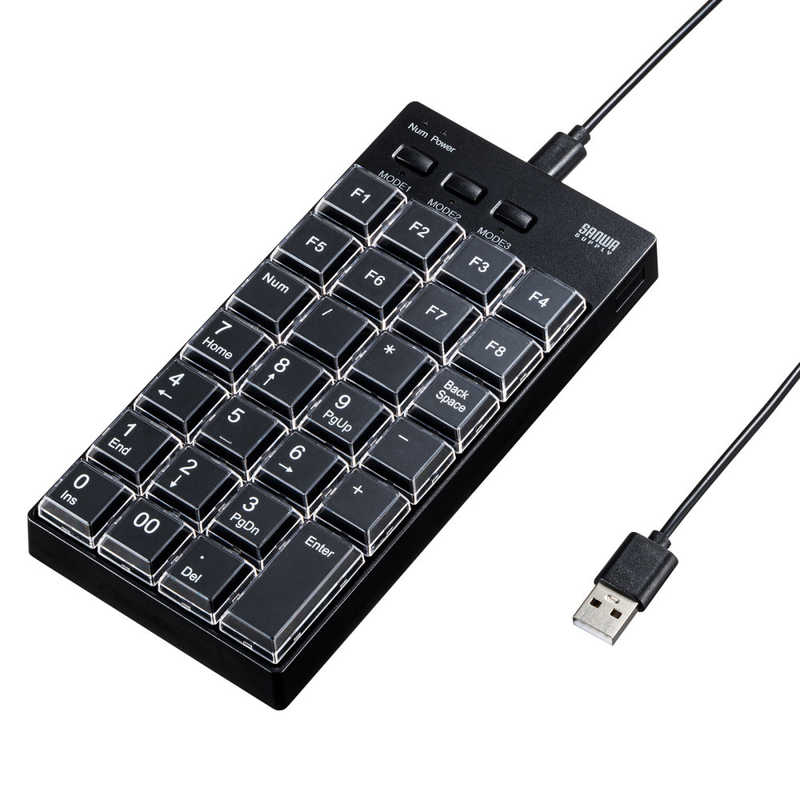 サンワサプライ　プログラマブルテンキー(有線モデル)　NT-26UBK