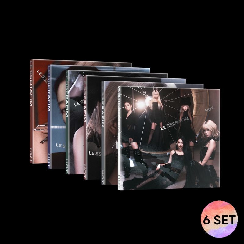 [6種 SET] LE SSERAFIM - (5th Mini Album) HOT (COMPACT ver.)