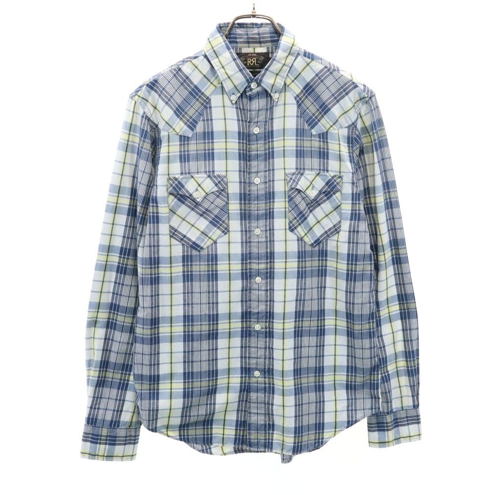 チェック柄 長袖 ウエスタンヨーク ボタンダウンシャツ S ネイビー 他 Ralph Lauren ラルフローレン メンズ