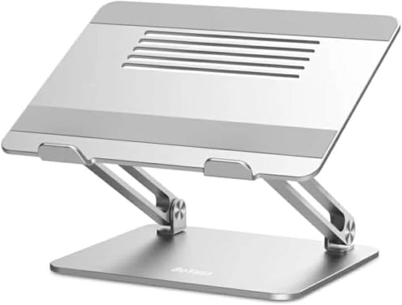 ノートパソコンスタンド ノートPCスタンド タブレットスタンド 人間折りたたみ シルバー