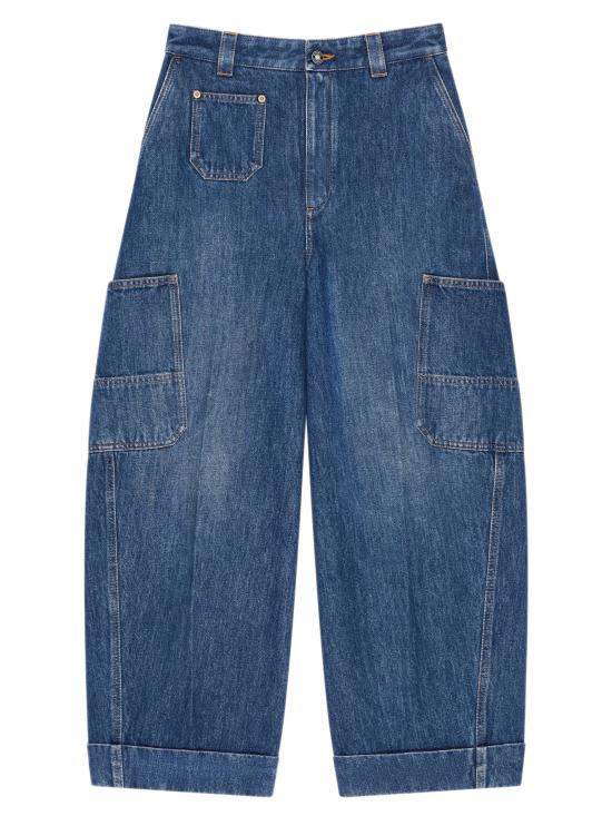 GIVENCHY Women Denim Pants BW519F517B 420 Blue