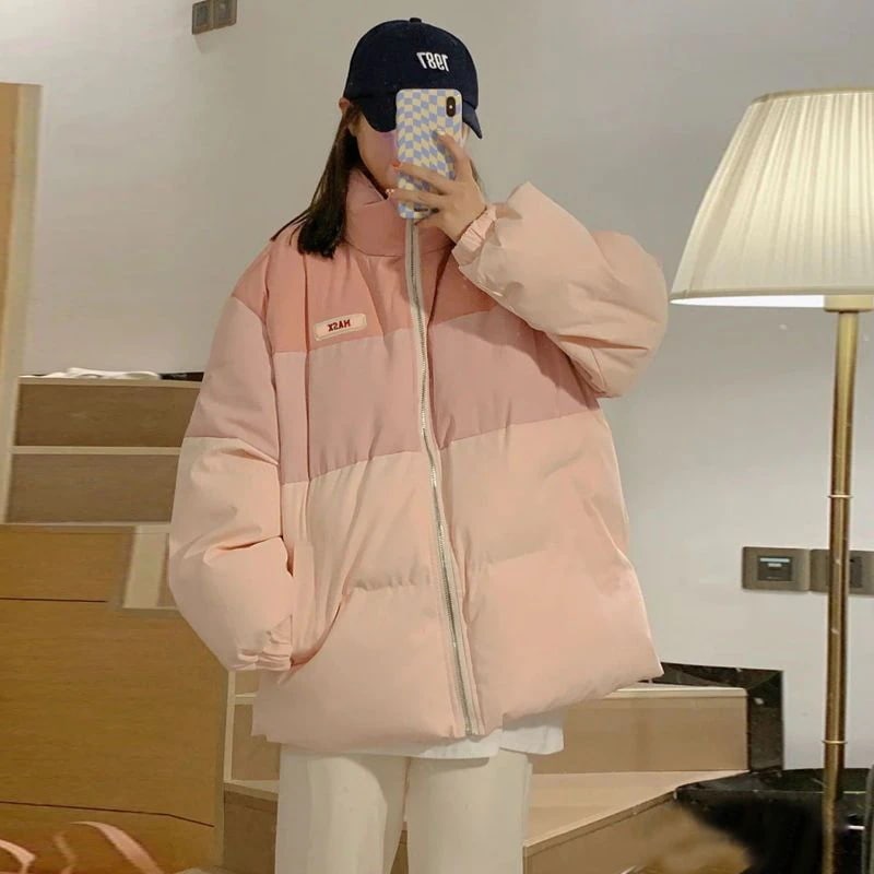 Hot!!!大人の魅力 中綿コート レディース 軽量アウター バイカラー スタンドカラー 長袖 厚手 トップス カジュアル 保温 防寒 防風 暖かい ゆったり 秋冬 おしゃれ