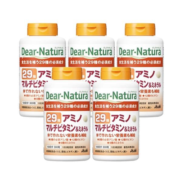 5個セット アサヒ ディアナチュラ 29アミノ マルチビタミン&ミネラル 100日分