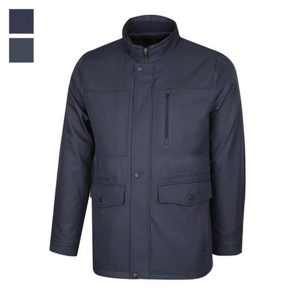 メンズ高級ビジネスストリングジップアップジャンパーAR-JUA-287-ネイビー