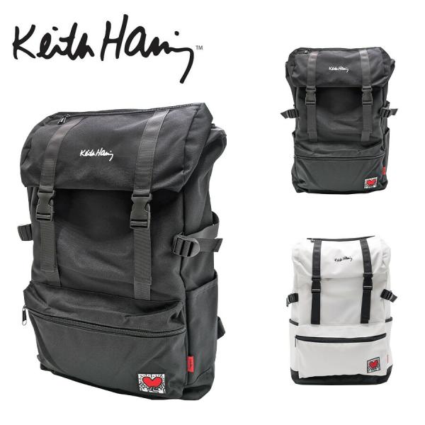 【KeithHaring】 15611 フラップリュック 鞄 かばん カバン バッグ バックパック キースへリング 普段使い 使いやすい 通勤 通学 プレゼント 贈り物 ギフト 4,803円