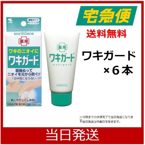 ワキガード ワキガ 汗臭 制汗用ジェル 6個セット 小林製薬 医薬部外品
