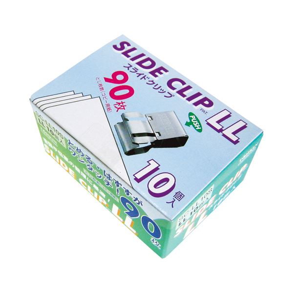 (まとめ) トーキン スライドクリップ LLシルバー SC-LL10S 1パック（10個） (×10セット)