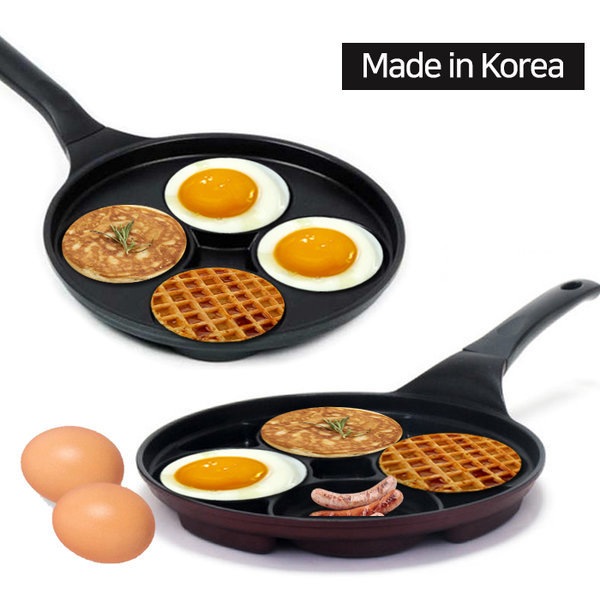 Qoo10 Brunchpan 4仕切りフライパ キッチン用品