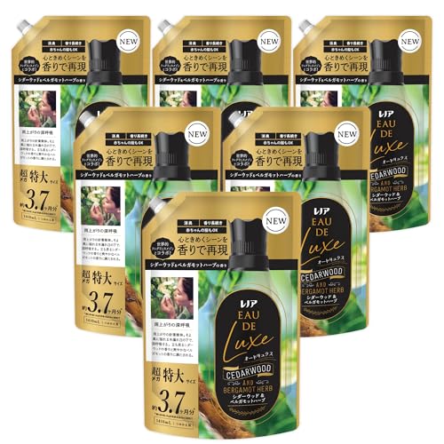 レノア Lenor オードリュクス 柔軟剤 シダーウッド&ベルガモットハーブの香り 詰め替え 1410mLｘ6袋 [大容量] [ケース品]
