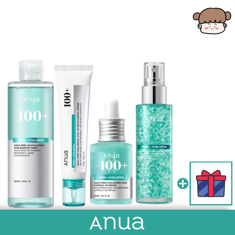 【大人気潤いPDRN4種セット】ANUA PDRN100ヒアルロン酸ブースタートナー＋美容液＋クリーム＋スプレー/PDRN セット リンクル セラム 韓国 シワ 改善 ほうれい線 エイジングケア