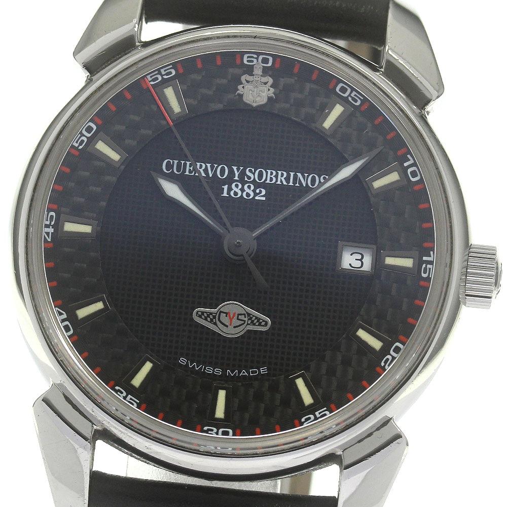 クエルボ・イ・ソブリノス CUERVO Y SOBRINOS 3195RC ヒストリアドール レーシング デイト 自動巻き メンズ _845913【中古】