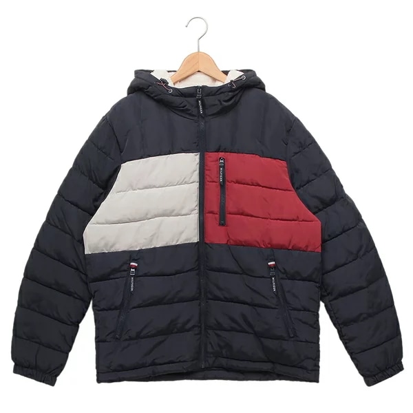 ブルゾン キルテッド パファージャケット ネイビー メンズ TOMMY HILFIGER 151AP213 NFL