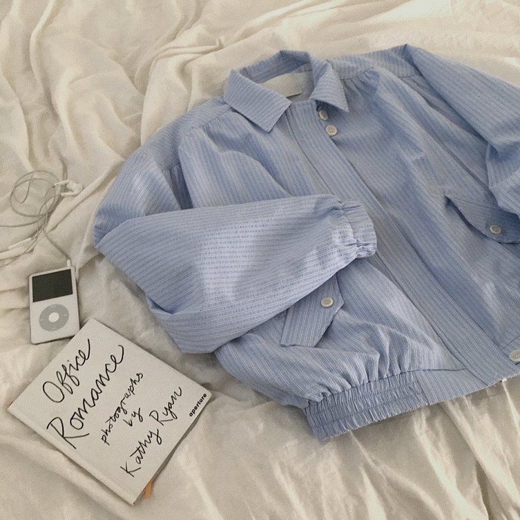 ウィズ ストライプ ブルゾン ジャンパー ジャケット - jk